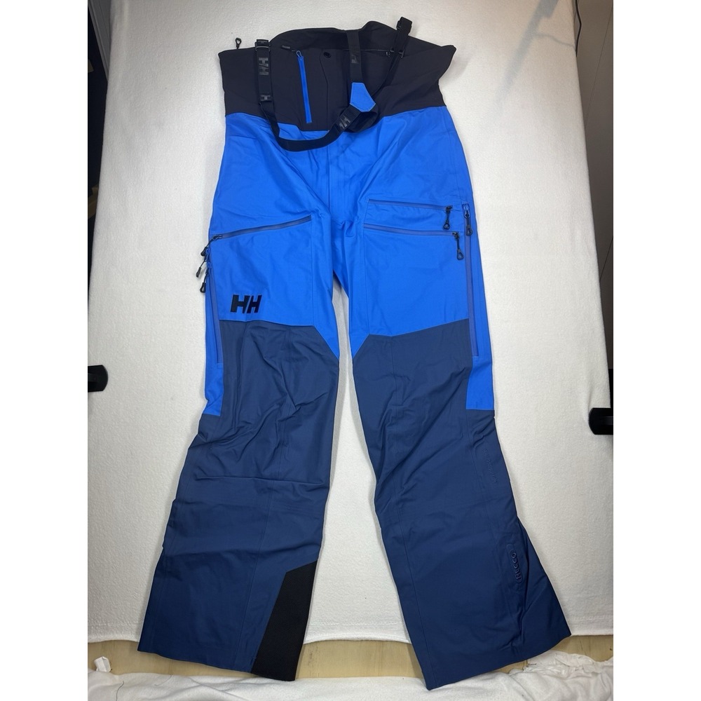 Helly Hansen Women's Odin Mountain Infinity 3L Bibs Infinity Blue Large NWT $550